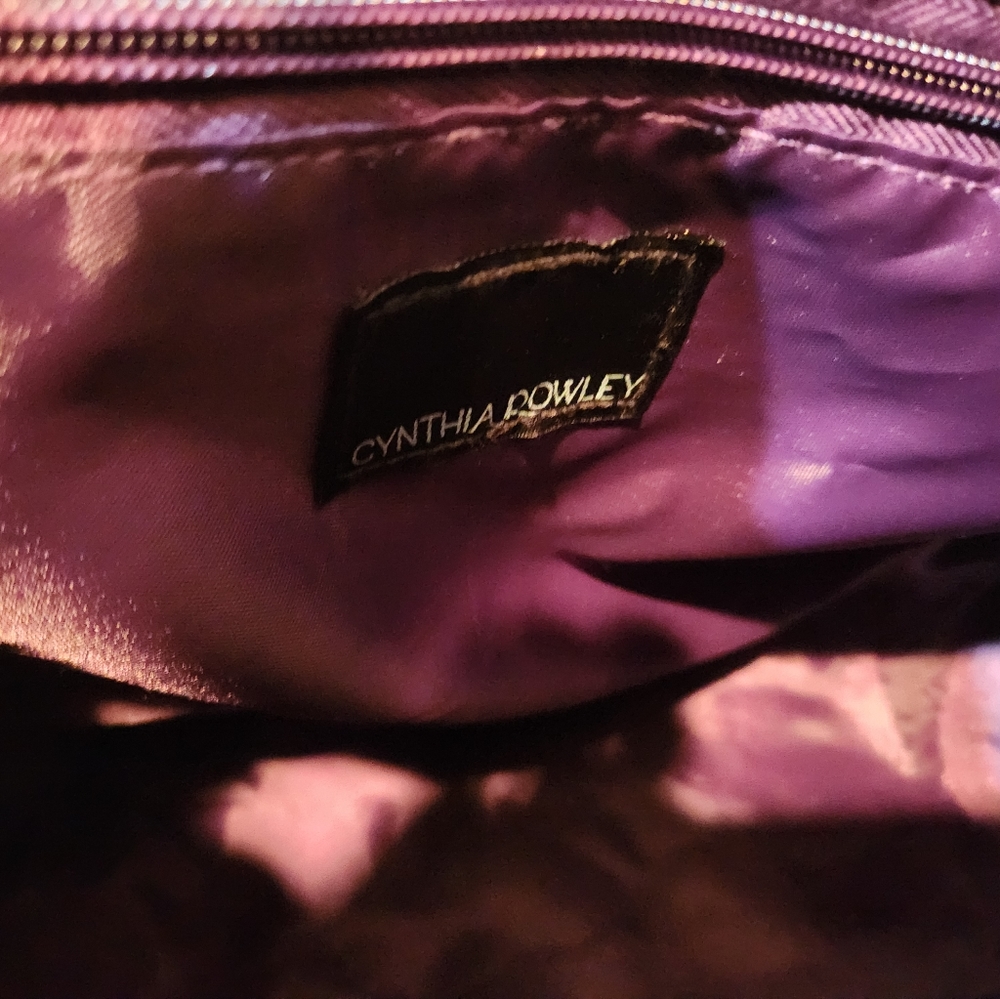CYNTHIA ROWLEY Purple Plaid Dufflebag/Weekend bag - Picture 7 of 10